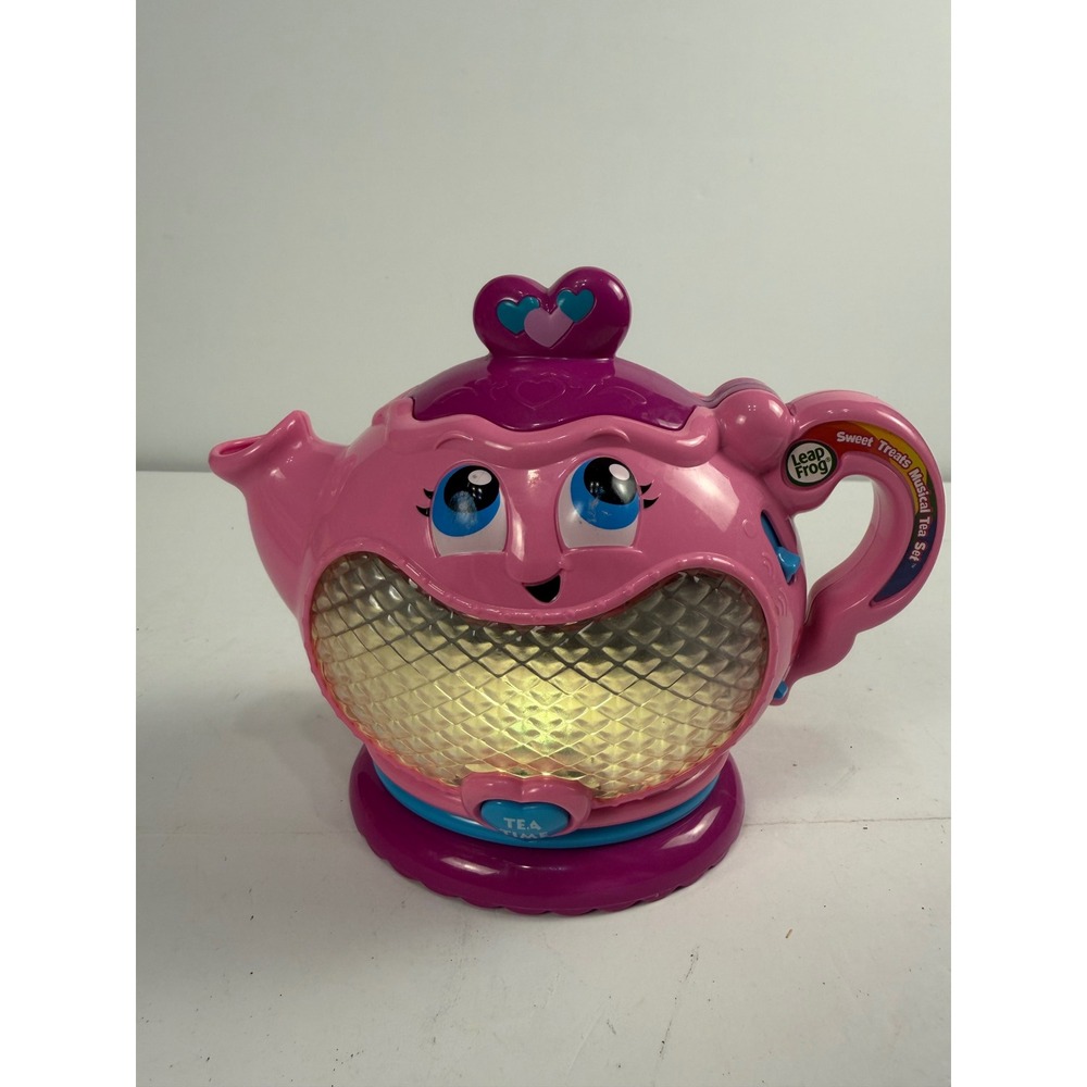 LeapFrog Sweet Treats Musical Tea Set Pink Purple Light Up Musical Teapot Toy